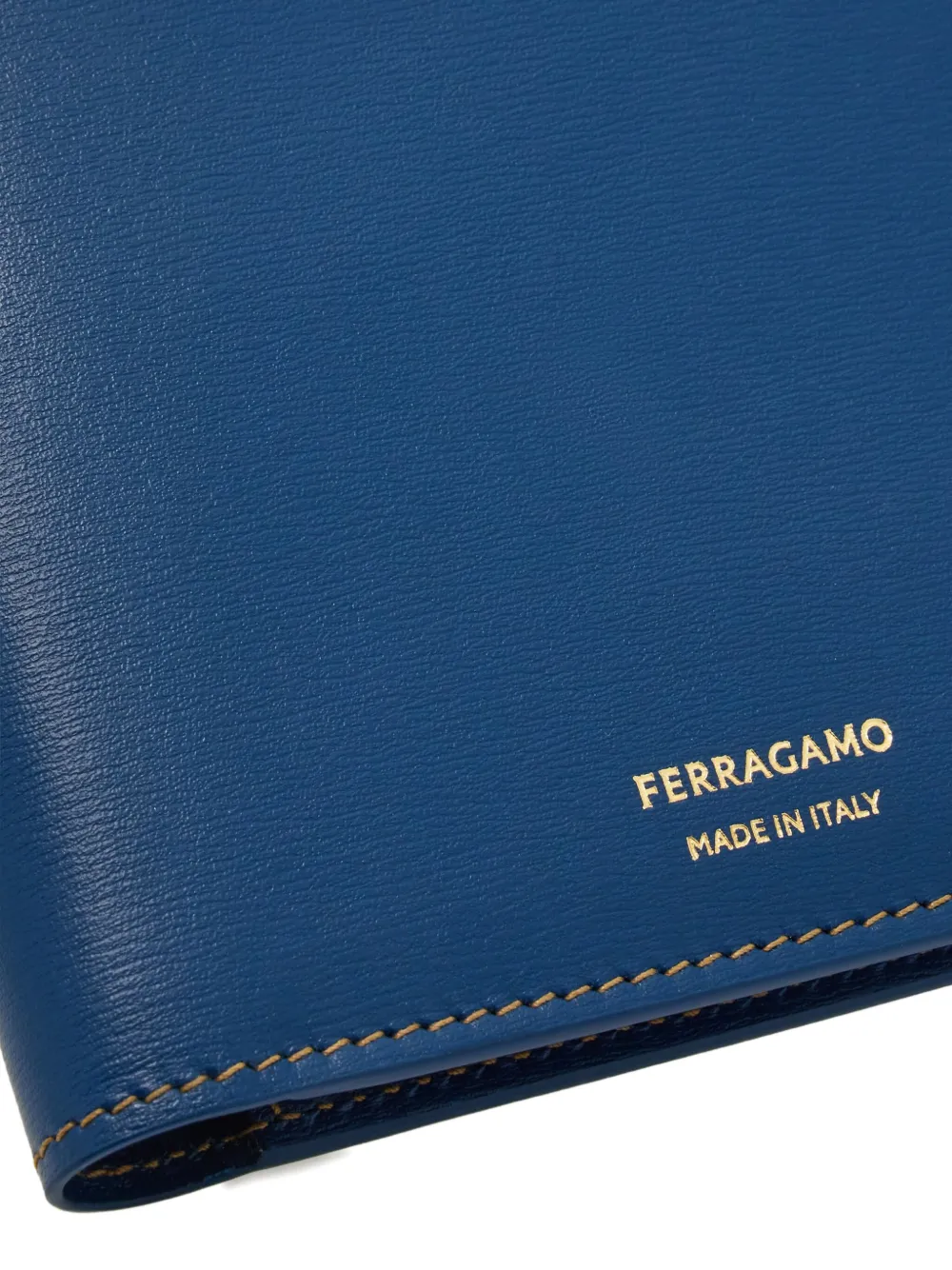 Ferragamo Leren portemonnee Blauw