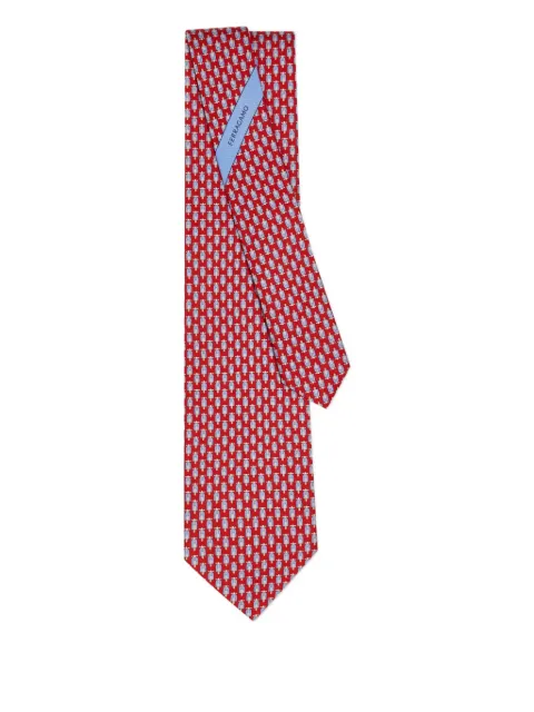 Ferragamo Scooter-print silk tie