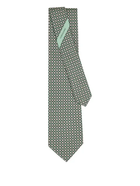 Ferragamo floral-print silk tie