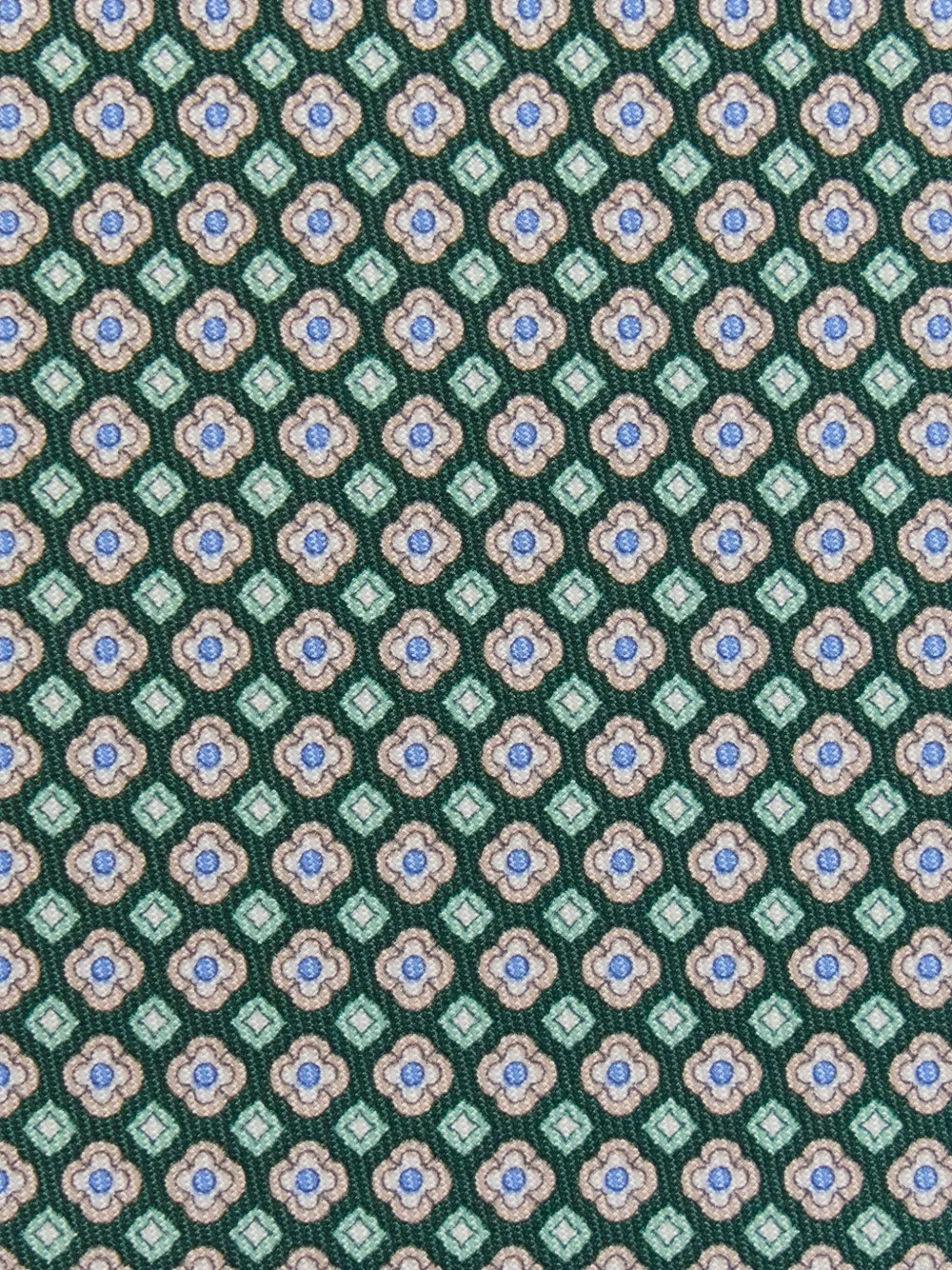 Ferragamo Stropdas met bloemenprint - Groen