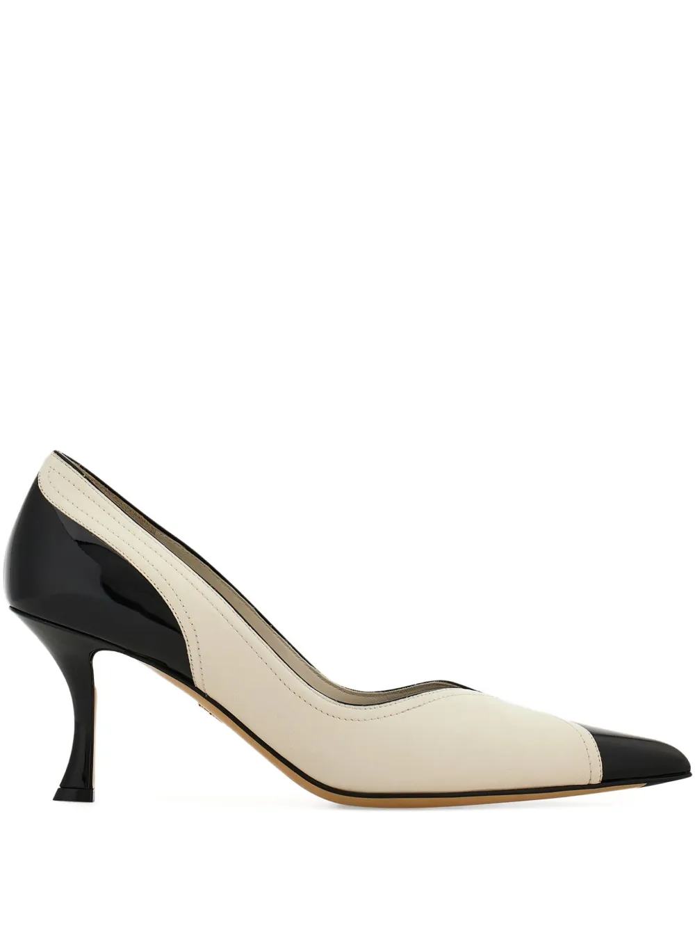 Ferragamo 70mm leather pumps Wit
