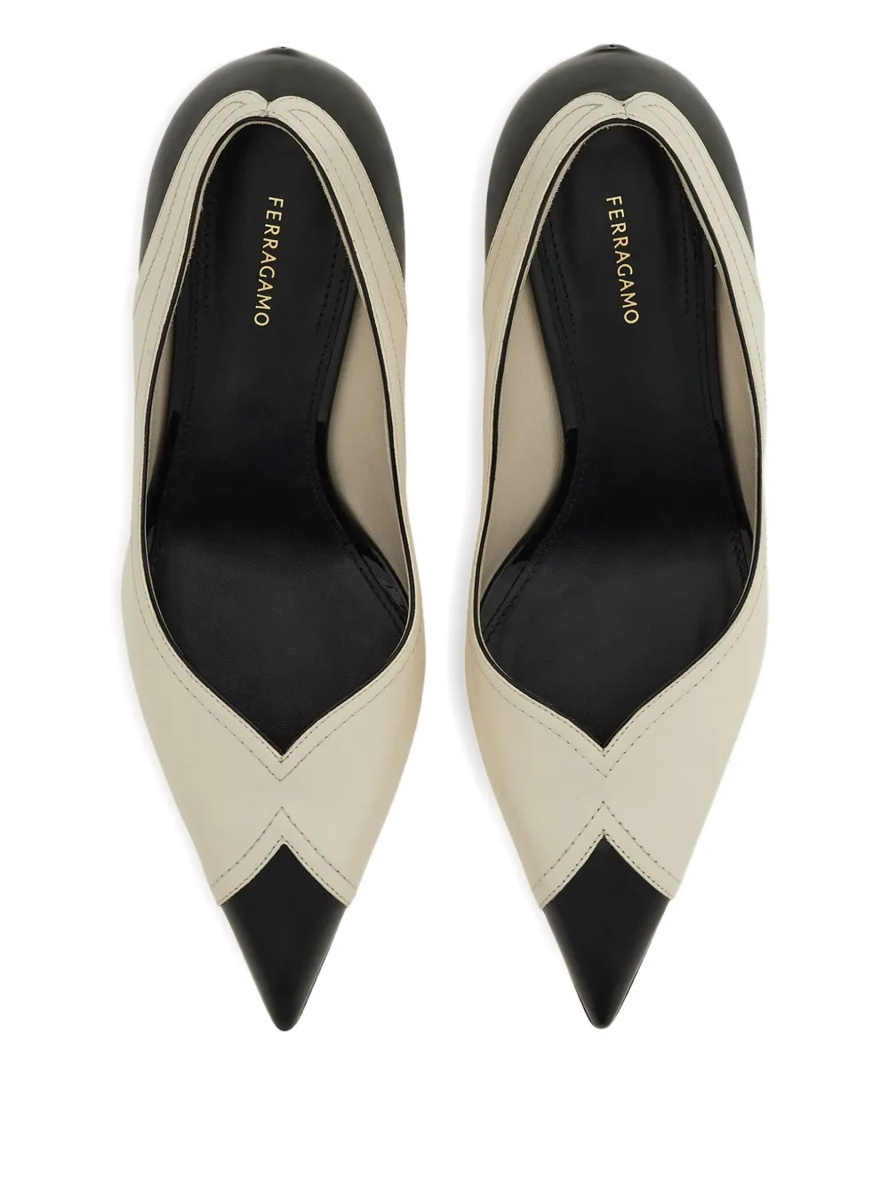 Ferragamo 70mm leather pumps White