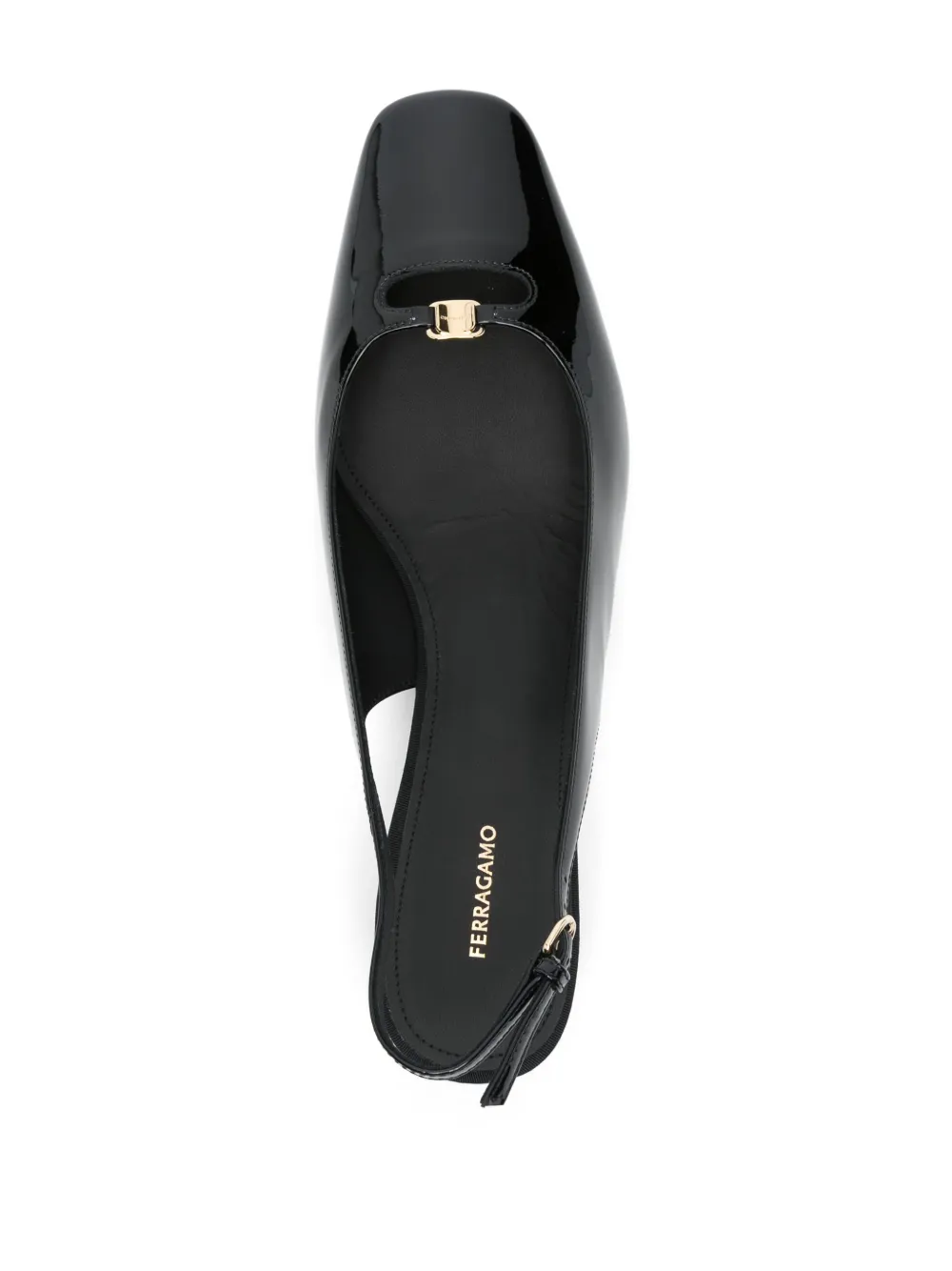 Ferragamo Cut out slingback Zwart