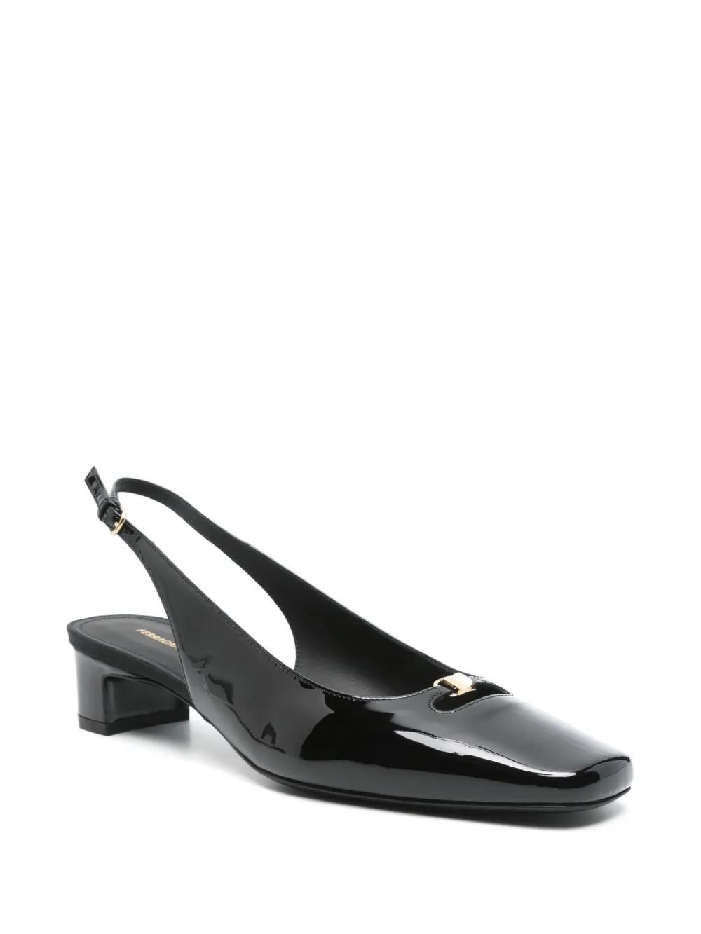 Ferragamo Cut out slingback Zwart