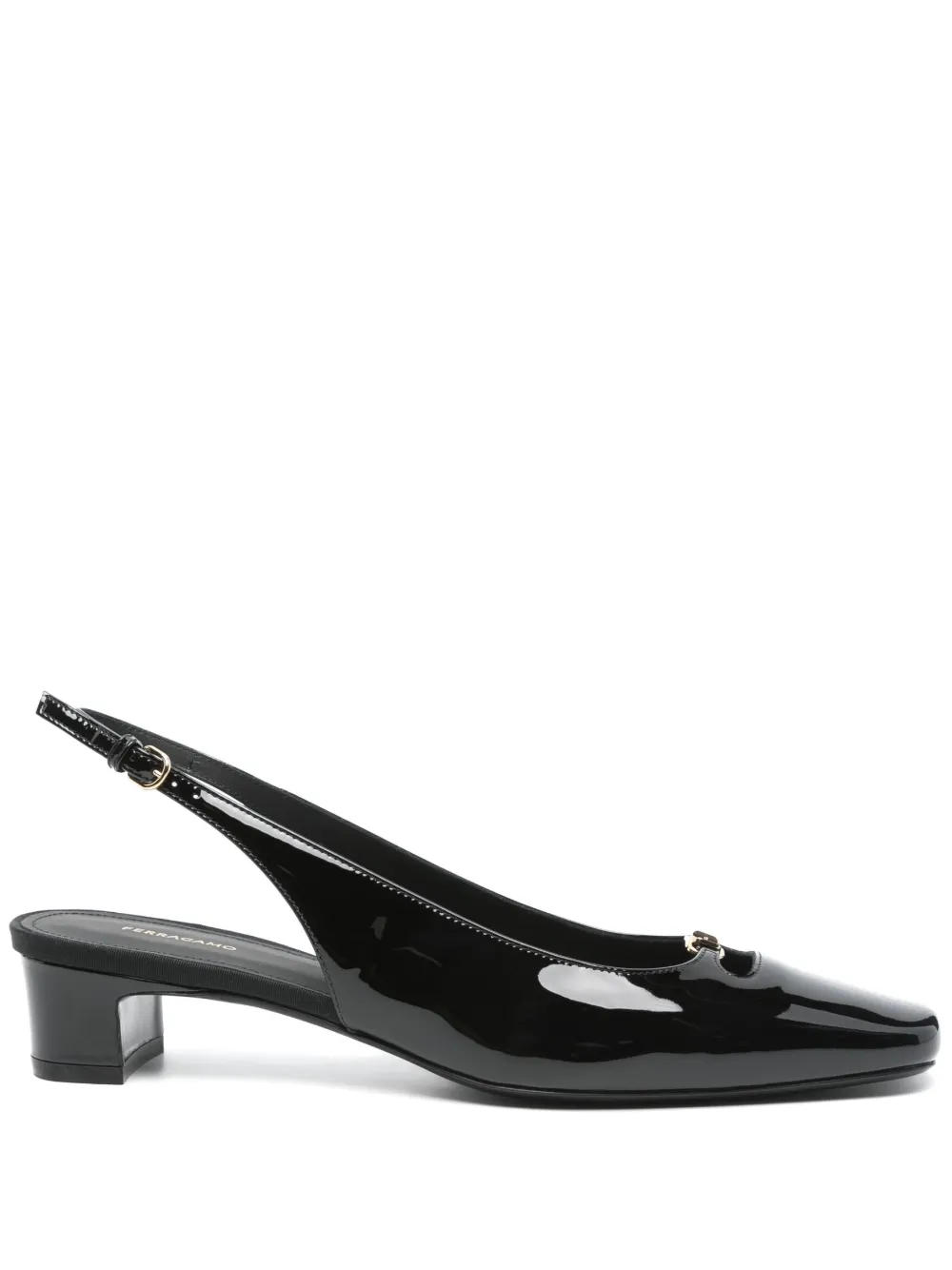 Ferragamo Cut out slingback Zwart