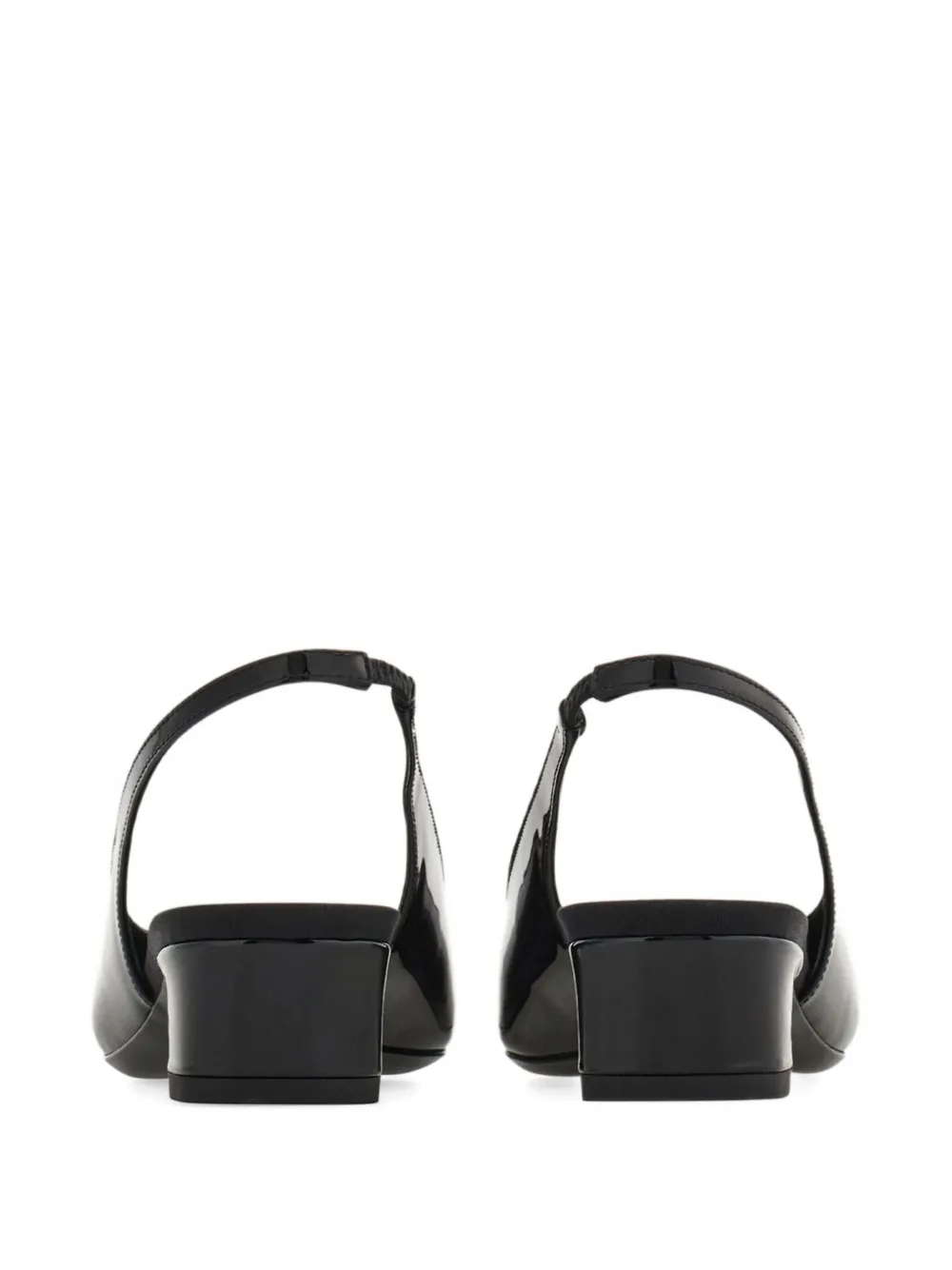 Ferragamo 30mm cut-out slingback pumps Black