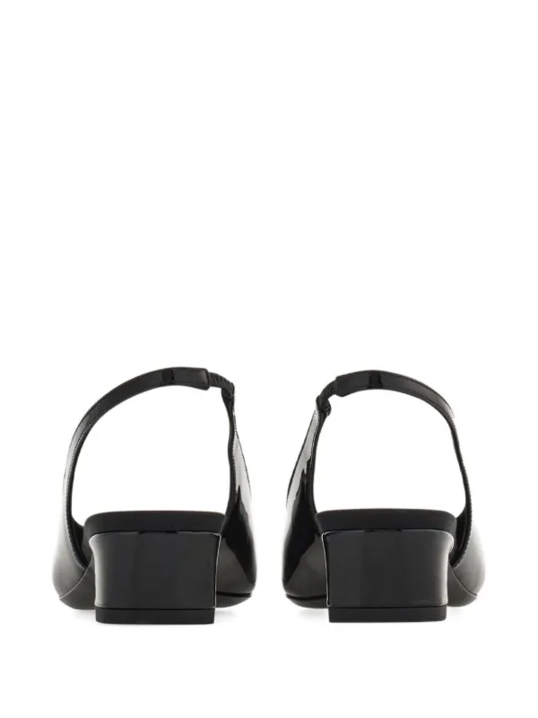 フェラガモ パンプス スリングバック ボウヴァラ 22cm Ferragamo スリングバック パンプス 30mm | ブラック | FARFETCH JP