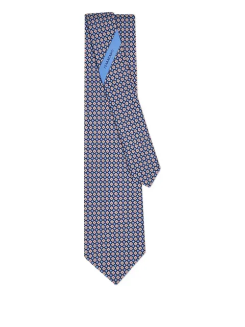 Ferragamo floral-print silk tie