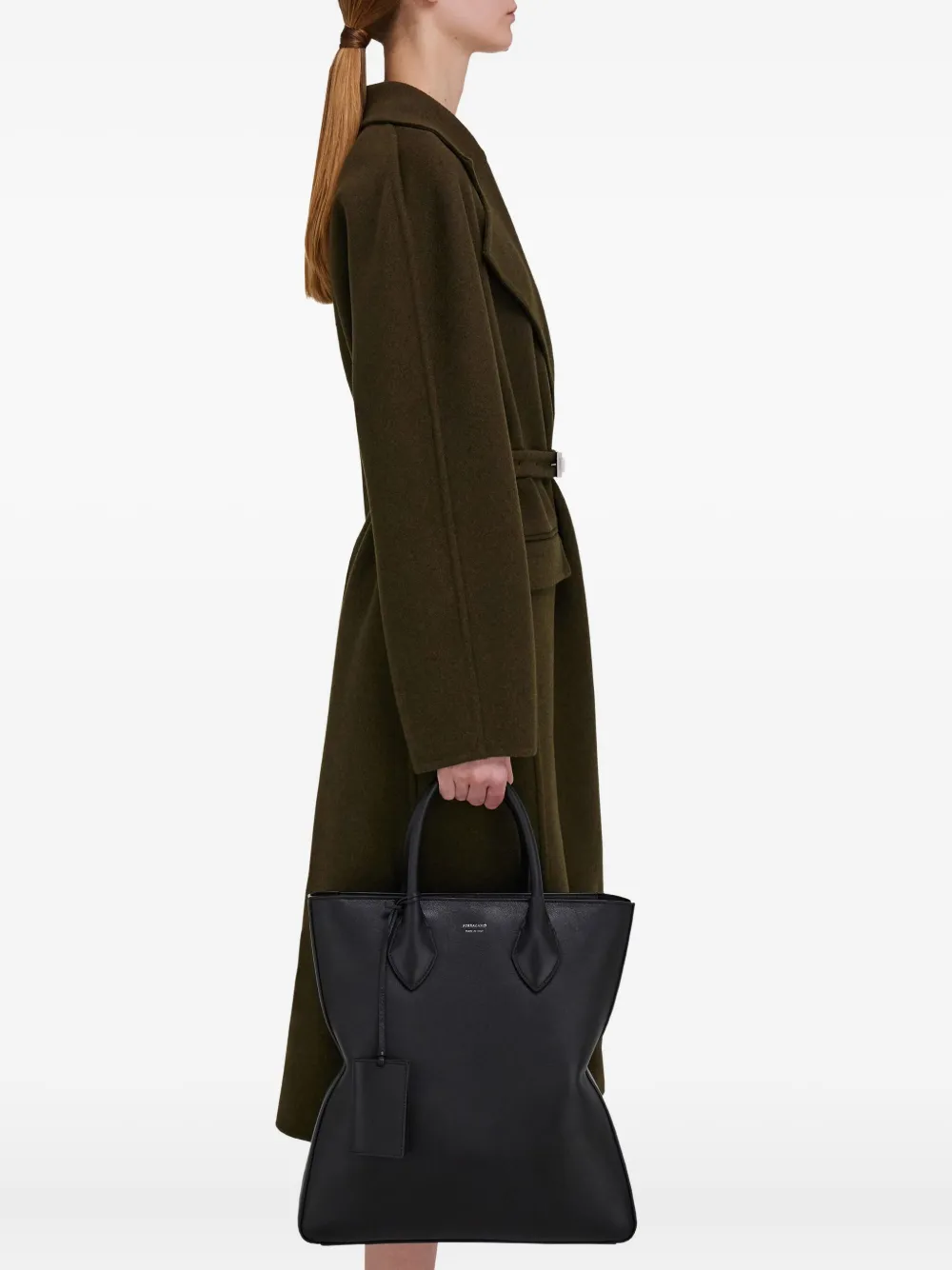Ferragamo Medium North-South shopper Zwart