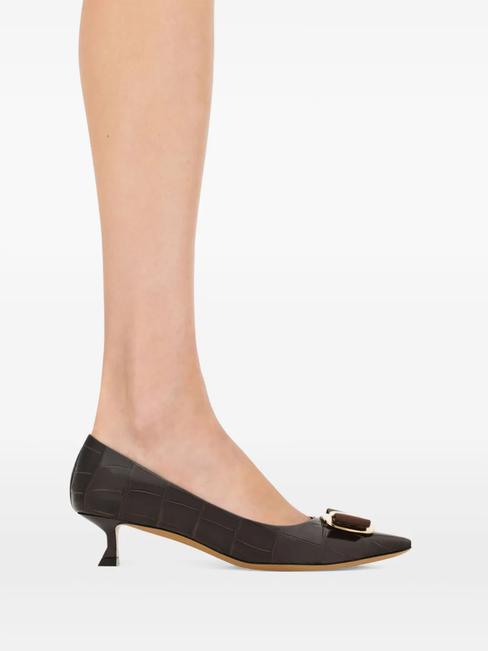 Ferragamo 40 mm New Vara pumps Bruin