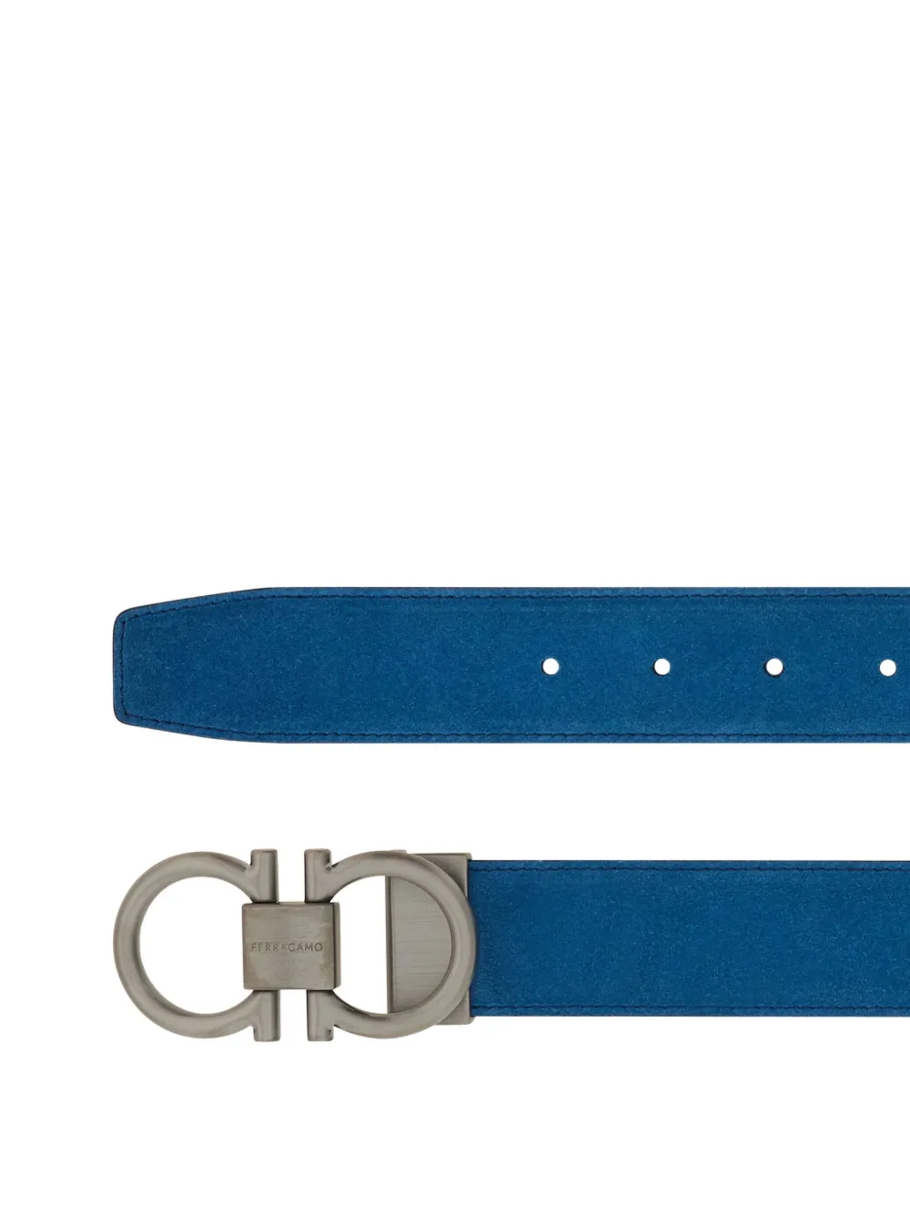 Ferragamo Gancini-plaque belt - Blauw