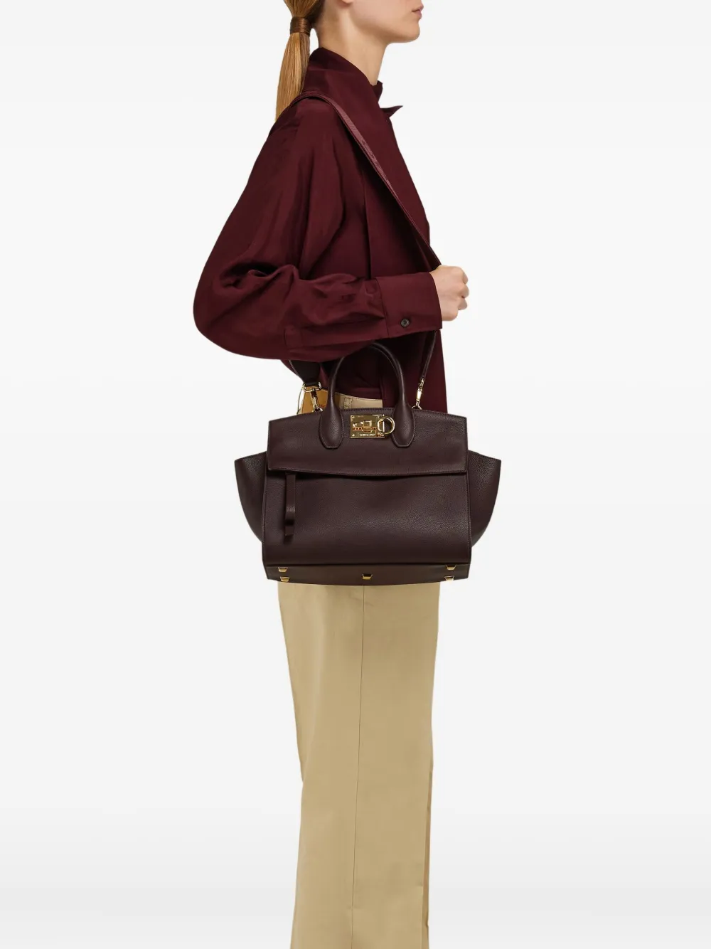 Ferragamo Studio medium shopper Bruin