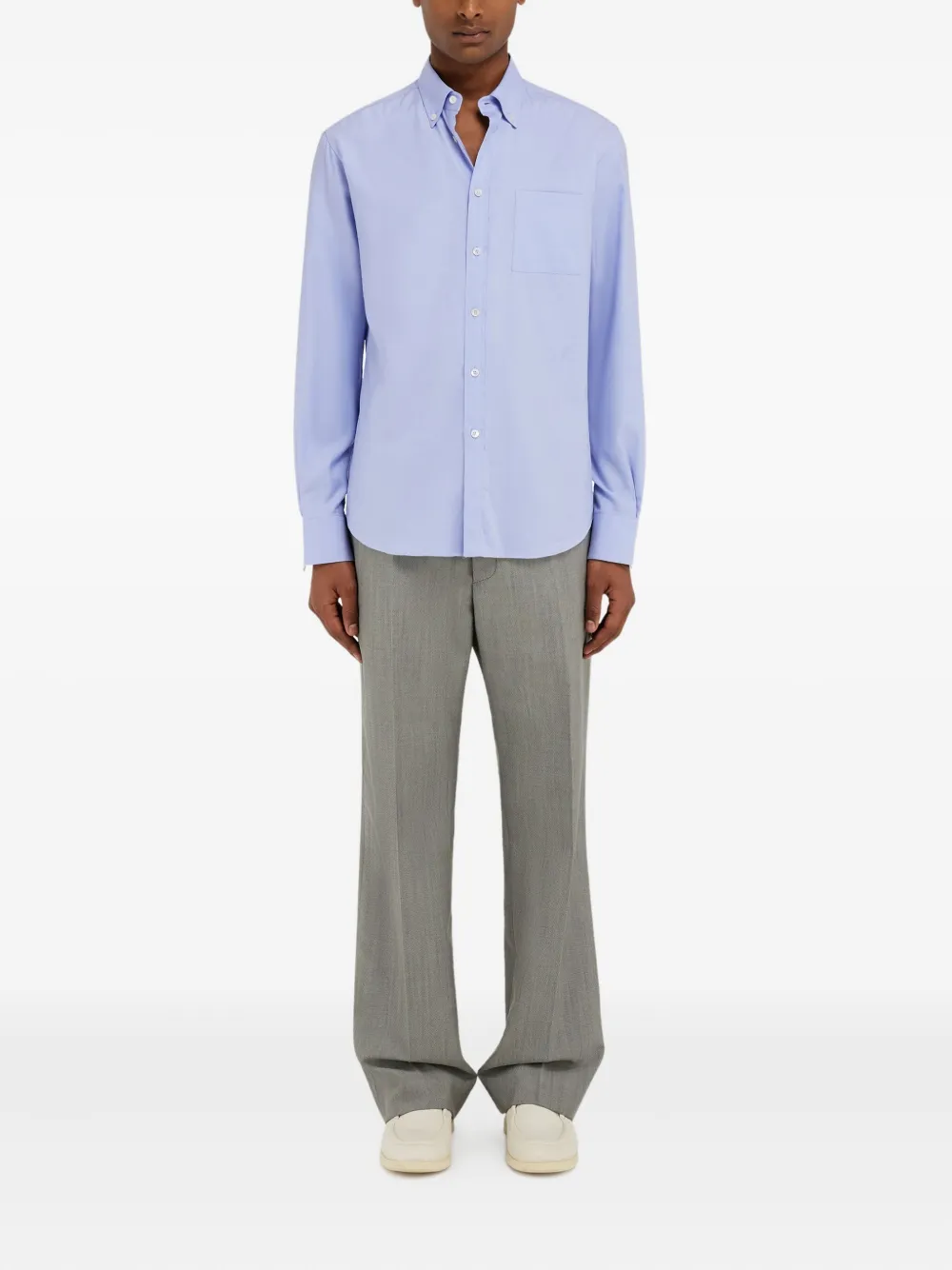 Ferragamo button-down shirt - Blauw