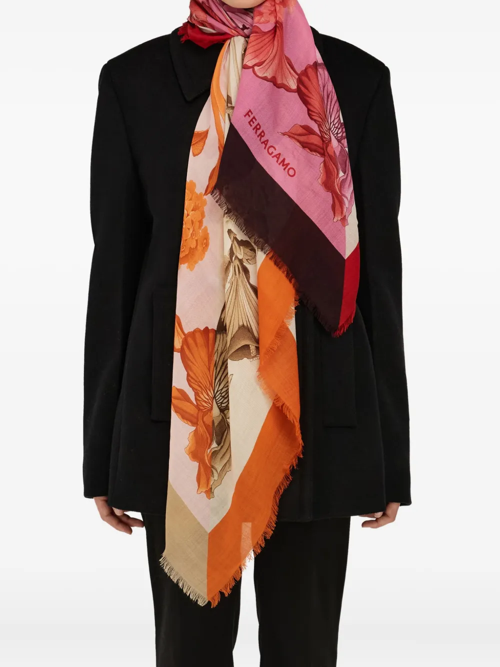 Ferragamo Zijden sjaal COTTON CANDY