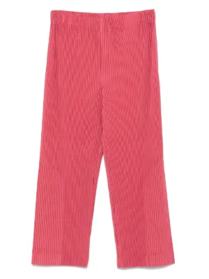Homme Plissé Issey Miyake ストレートパンツ | ブルー | FARFETCH JP