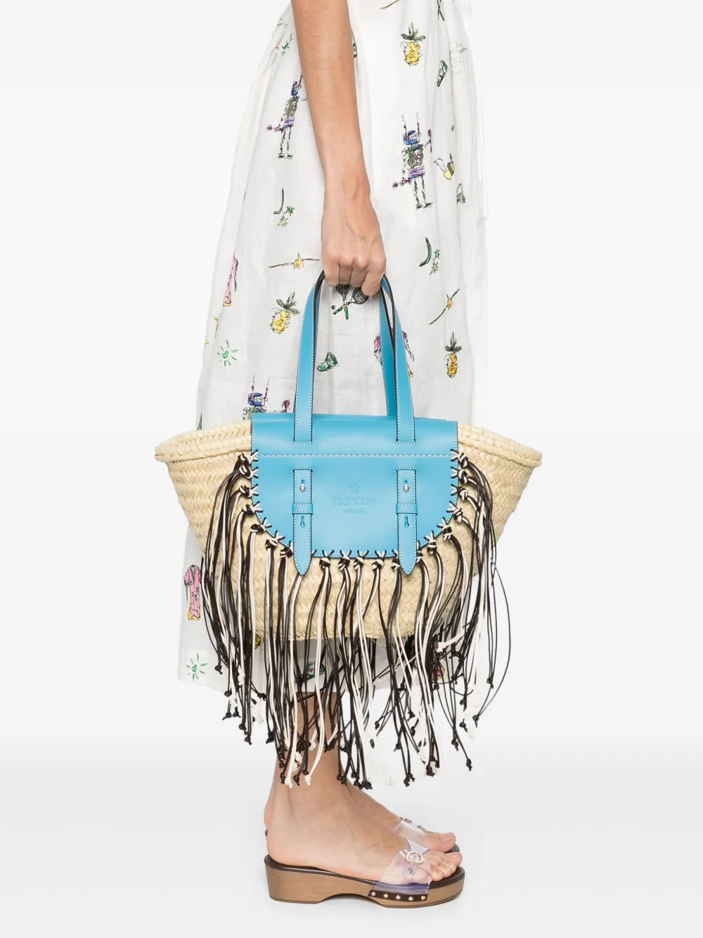 CUBA LAB Tropicana Capri tote bag - Beige