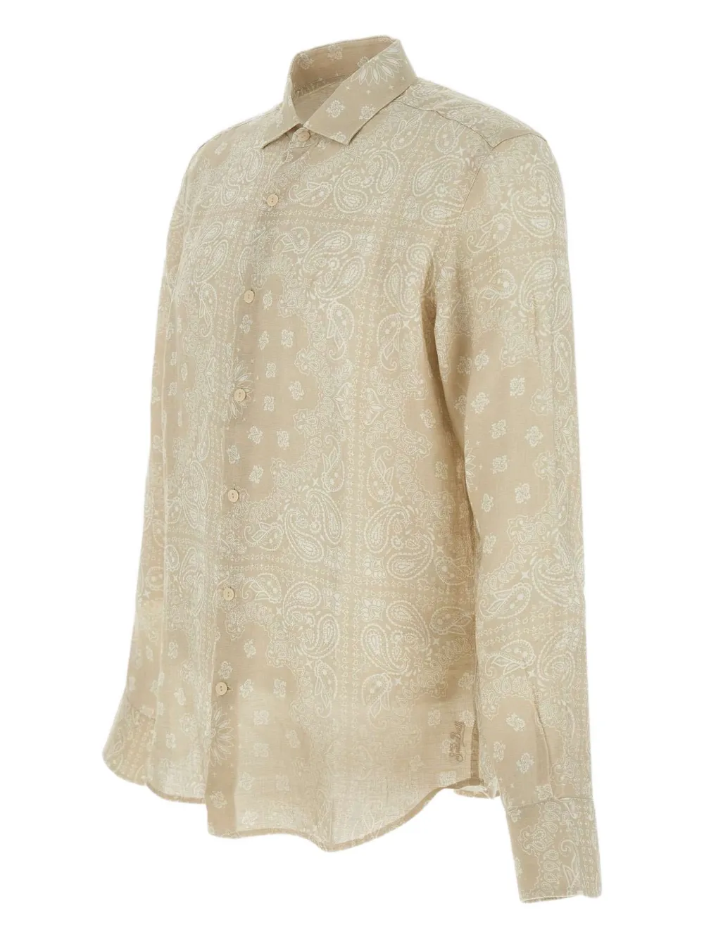 MC2 Saint Barth Overhemd met bandanaprint Beige