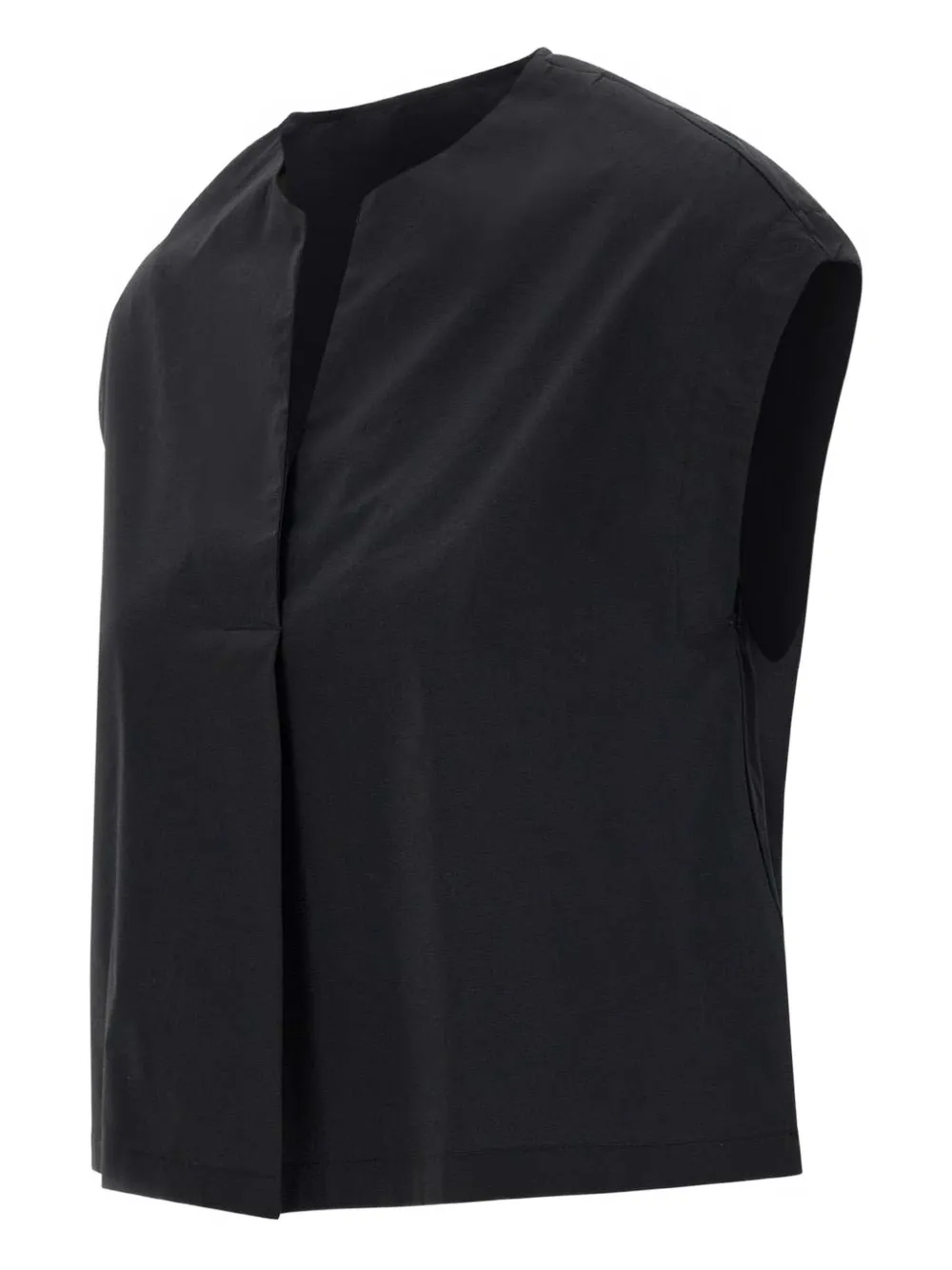 kaos Popeline blouse Zwart