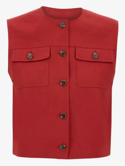 Theory button-down vest 