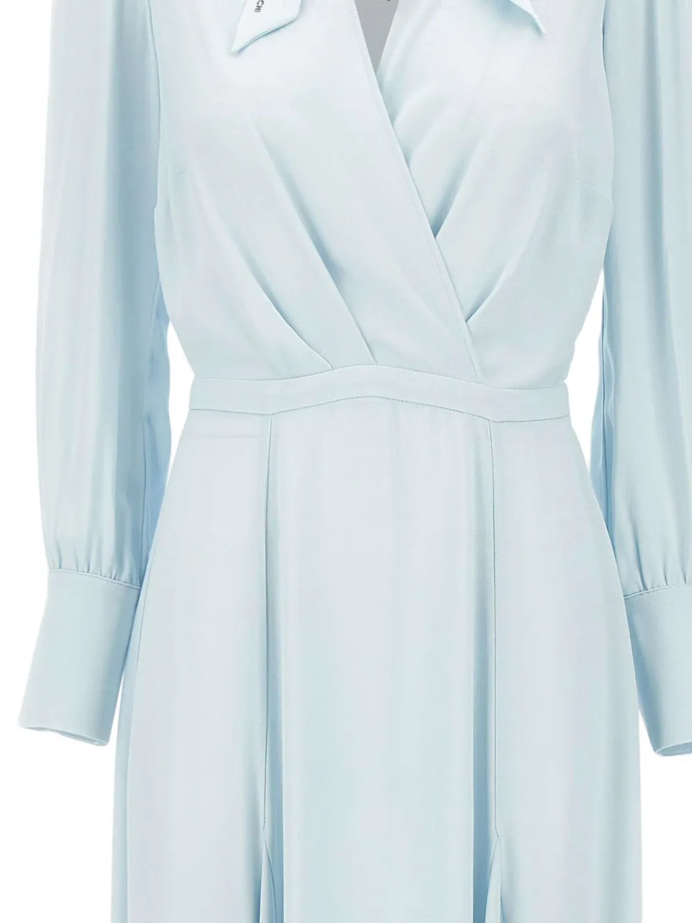 Elisabetta Franchi Georgette midi-jurk Blauw