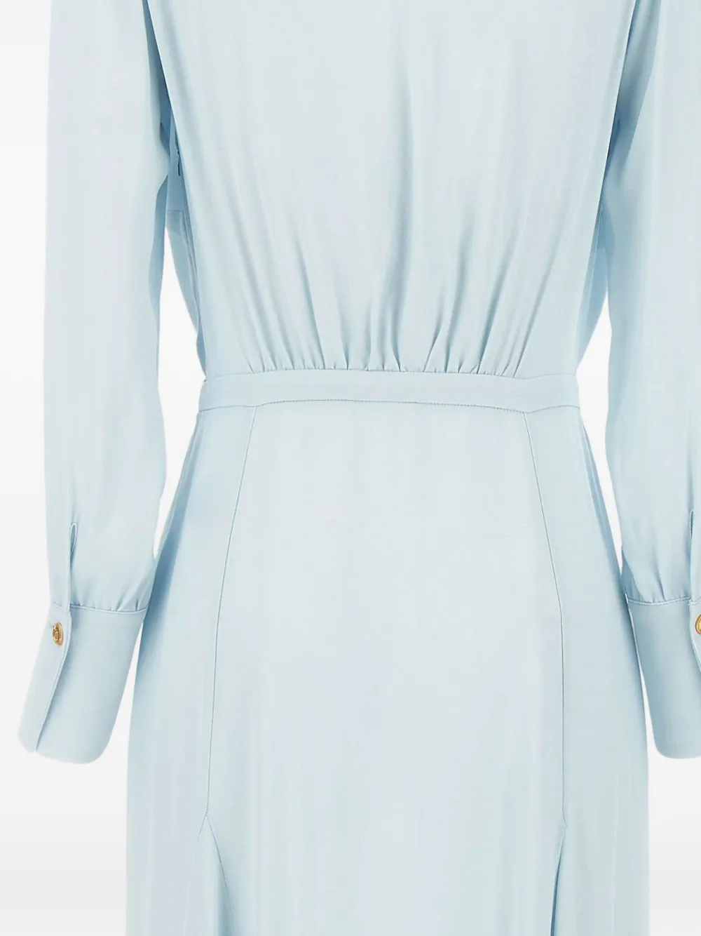Elisabetta Franchi Georgette midi-jurk Blauw