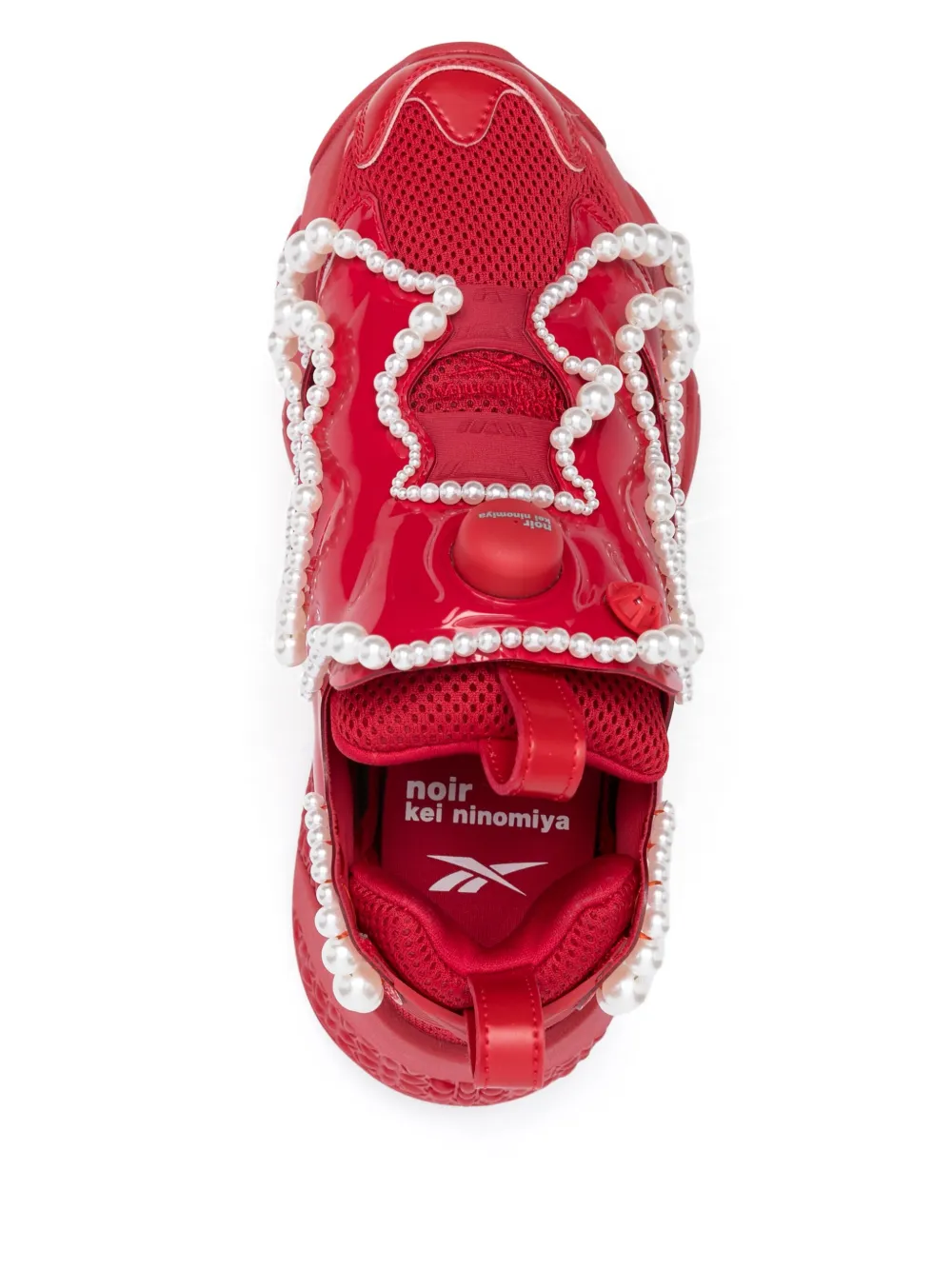 NOIR KEI NINOMIYA X REEBOK PEARL-EMBELLISHED SNEAKERS 
