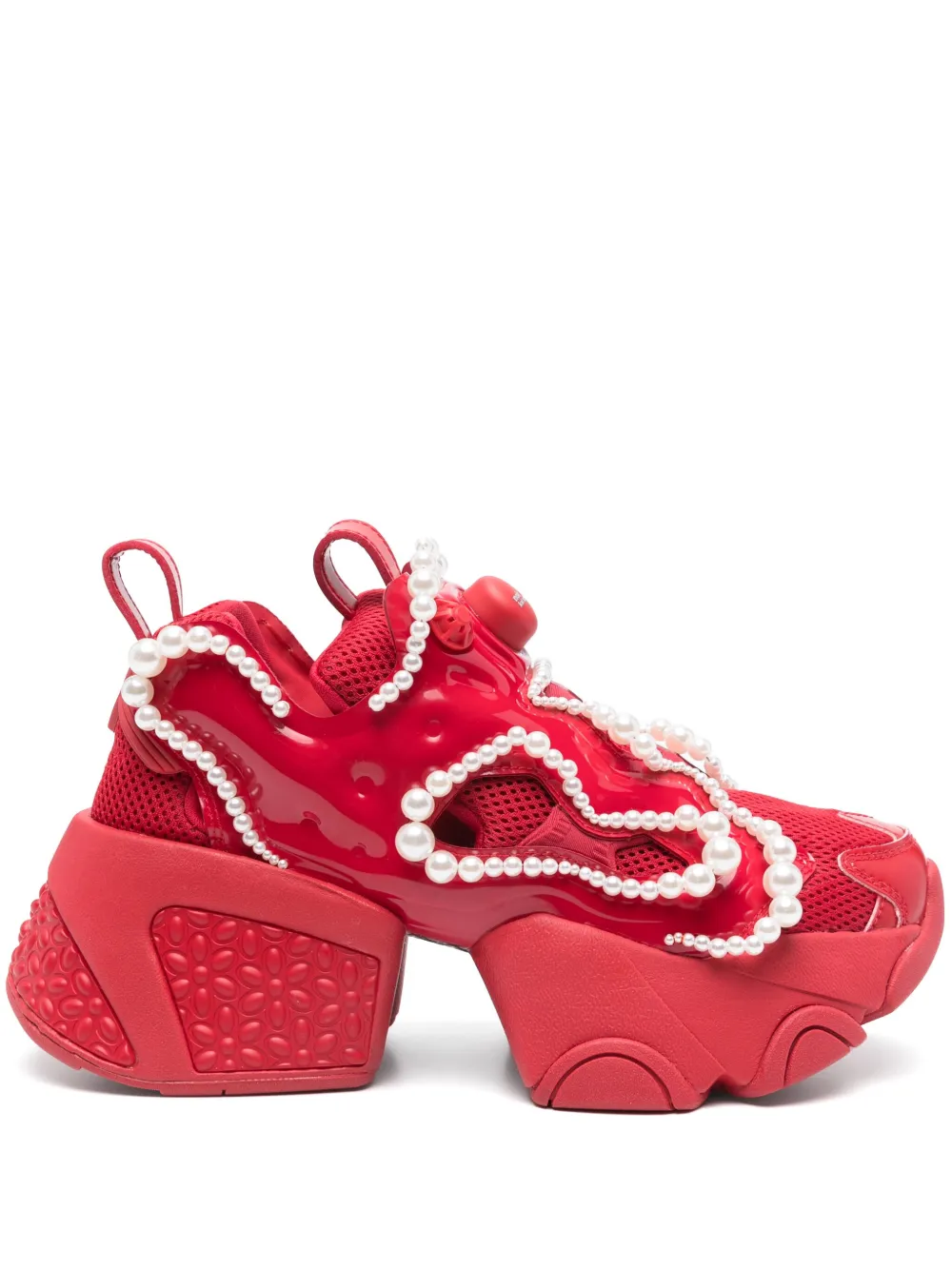 Noir Kei Ninomiya x Reebok パールトリム スニーカー - レッド Noir Kei Ninomiya x Reebok パールトリム スニーカー - レッド