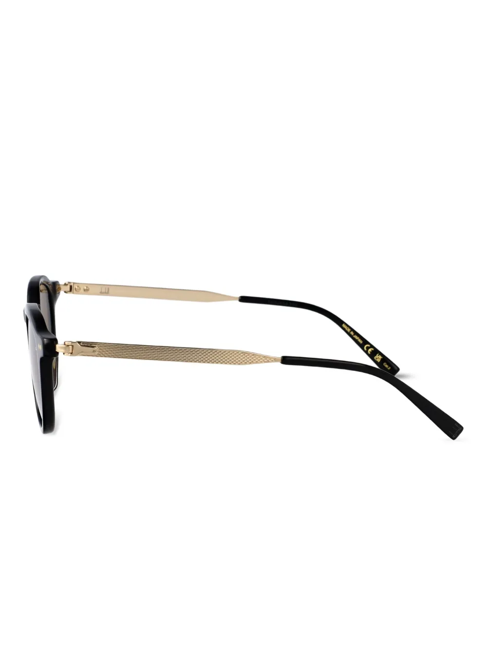 Dunhill Zonnebril met rond montuur Bruin
