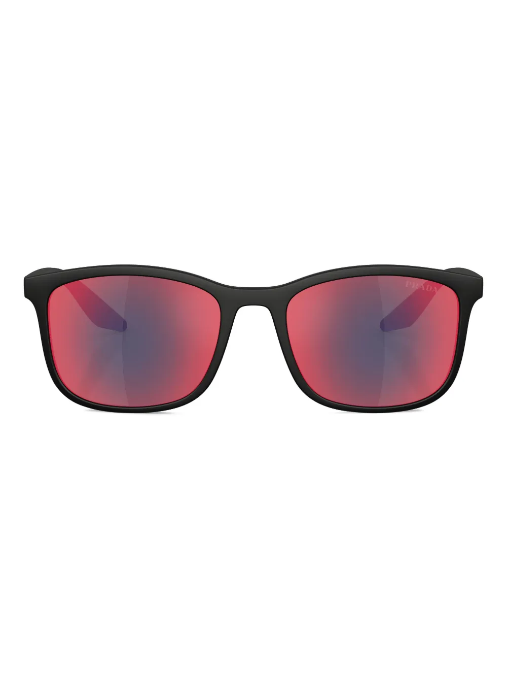 Prada Linea Rossa rectangle-frame sunglasses | Black | Image 1