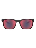 Prada Linea Rossa rectangle-frame sunglasses - Black