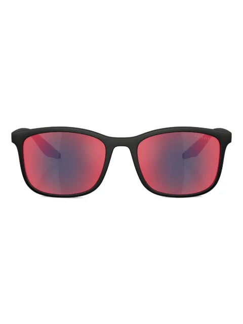 Prada Linea Rossa Sonnenbrille mit eckigem Gestell