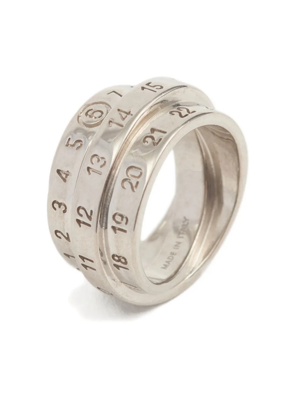MM6 MAISON MARGIELA TRIPLE LOGO RING