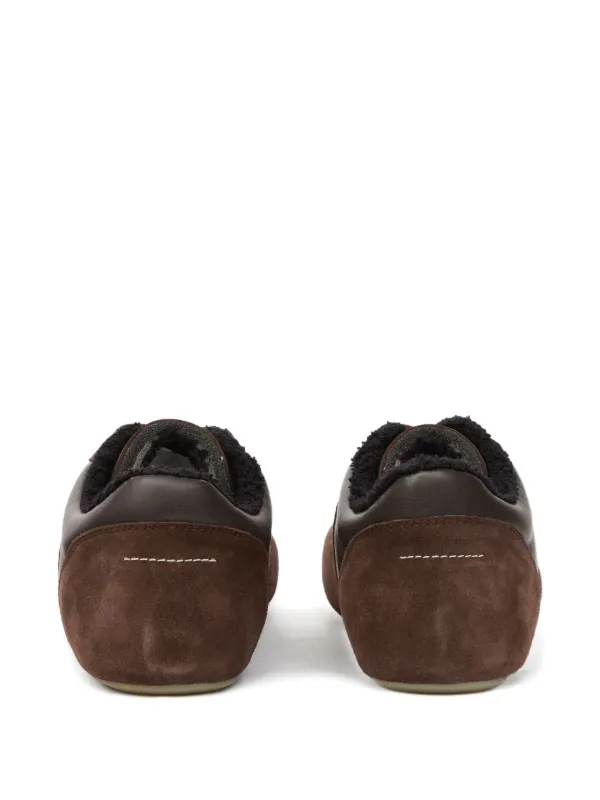 MM6 Maison Margiela レースアップ スニーカー | ブラウン | FARFETCH JP