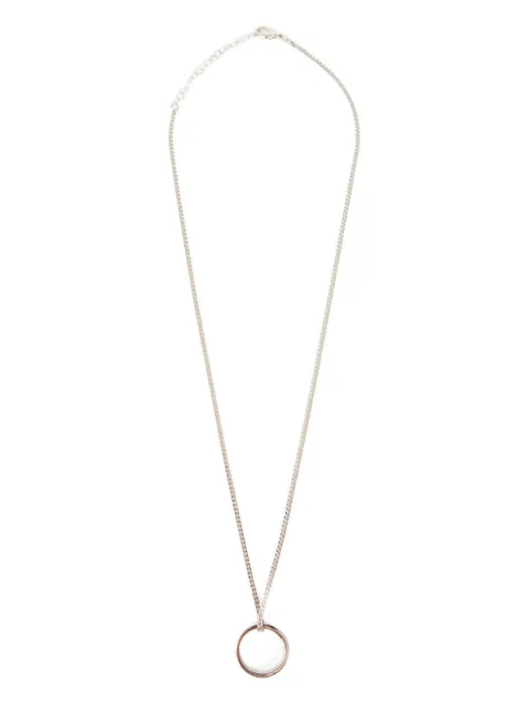 MM6 Maison Margiela logo ring pendant necklace