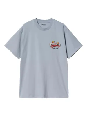 Stüssy x Our Legacy Work Shop Swirl T-shirt | Blue | FARFETCH UK