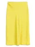 Calvin Klein satin midi skirt - Green