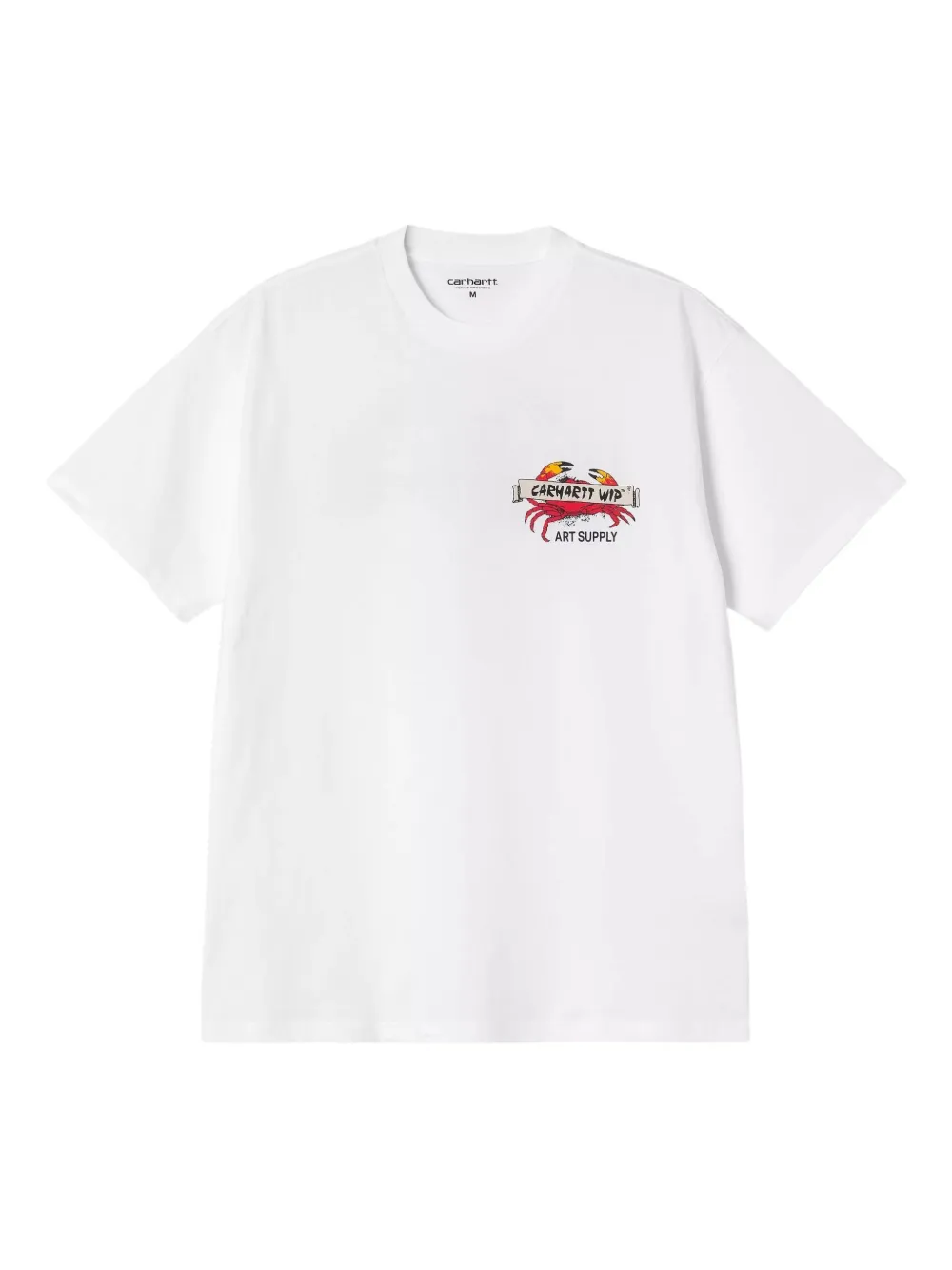 Carhartt WIP playera con pintura de cangrejo | blanco | Image 1