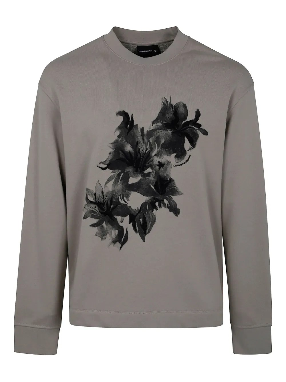 Emporio Armani Sweater met bloemenprint Grijs