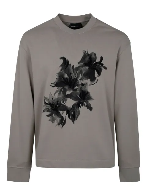 Emporio Armani sudadera con estampado floral