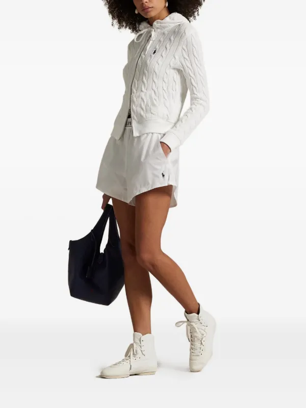 Polo Ralph Lauren embroidered-logo Shorts | White | FARFETCH