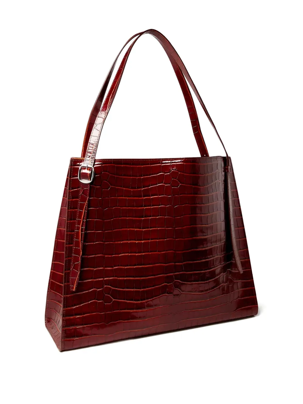 Coperni Belt crocodile-effect tote bag Bruin