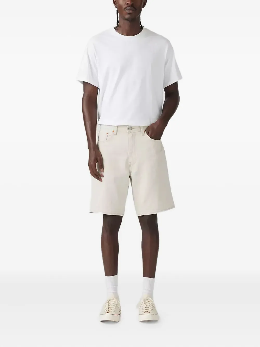Levi's 5-pocket denim shorts Beige