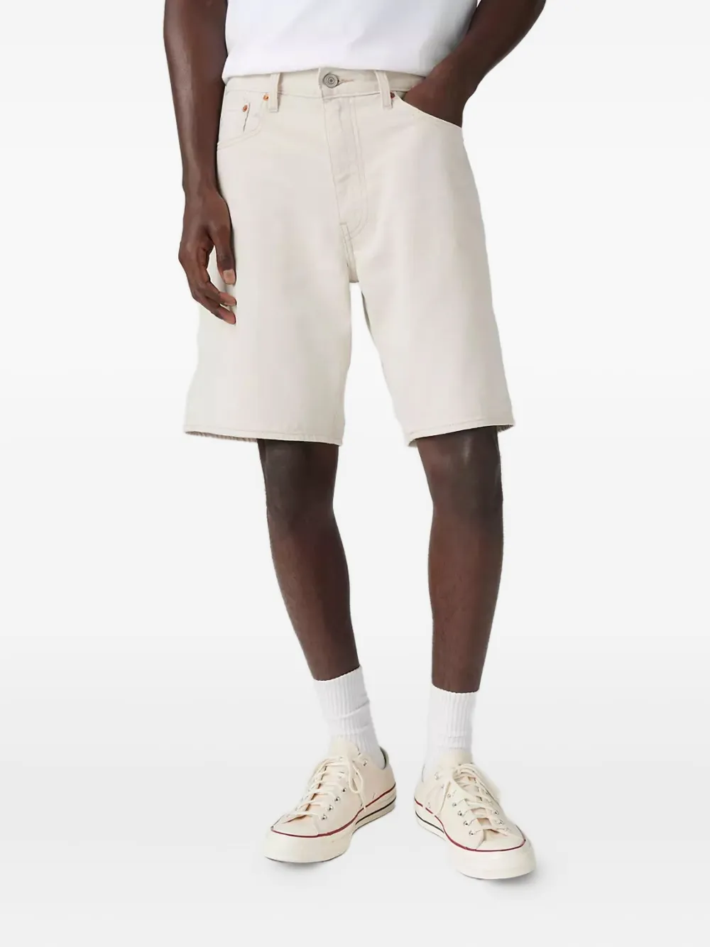 Levi's 5-pocket denim shorts Beige