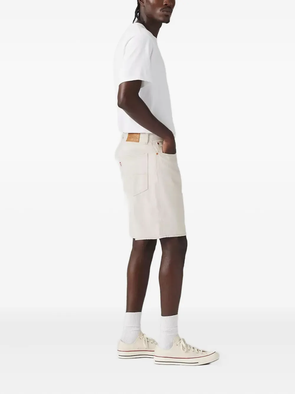 Levi's 5-pocket denim shorts Beige