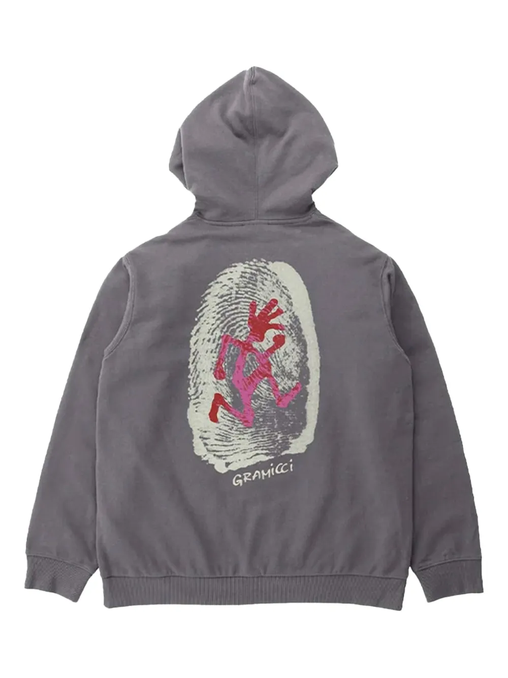 Gramicci graphic-print hoodie Grijs