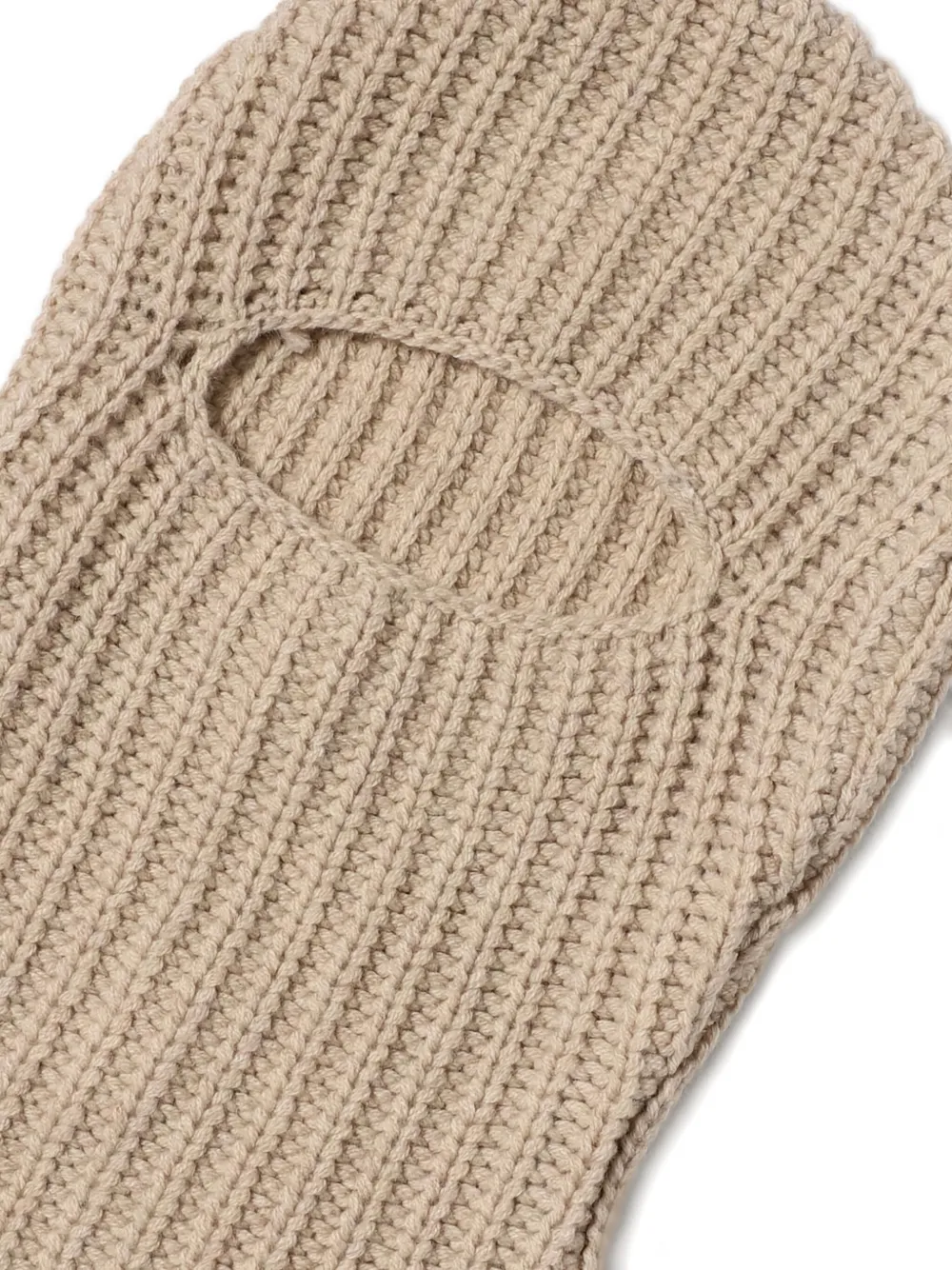 ASPESI ribbed balaclava - Beige