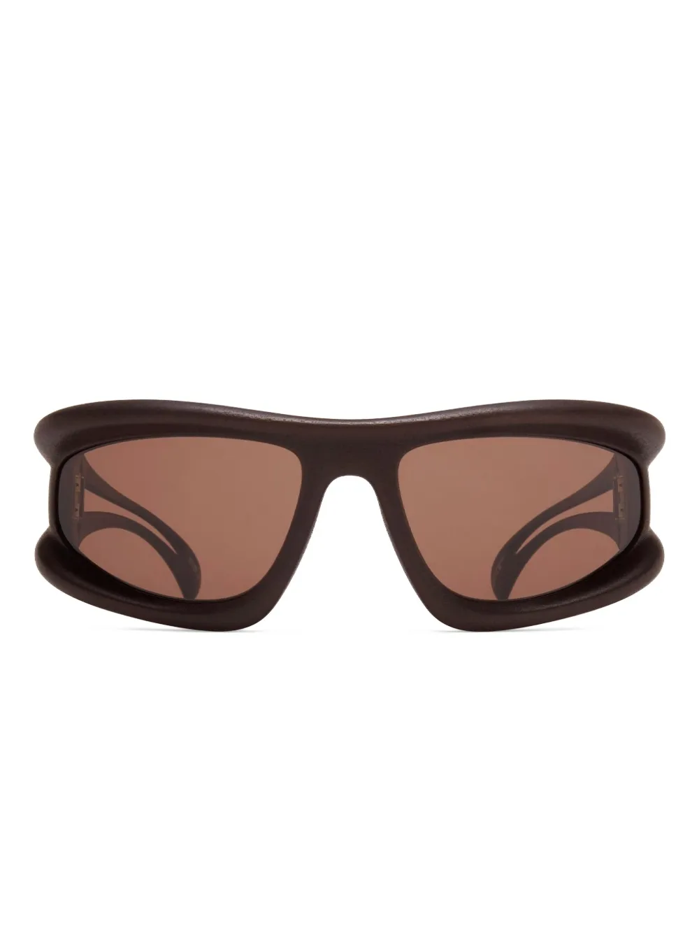 Mykita Zonnebril met geometrisch montuur Bruin