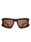 Mykita geometric-frame sunglasses - Brown