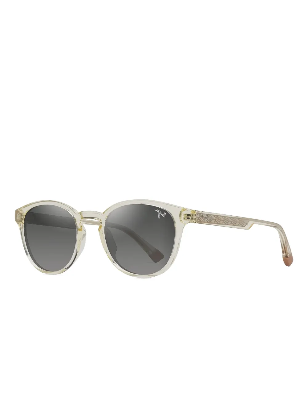 Maui Jim Hiehie オーバルフレーム サングラス - イエロー Maui Jim Hiehie オーバルフレーム サングラス - イエロー