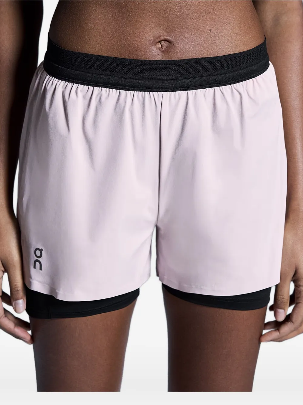 On Running Double-layered Performance Running Shorts In Pink